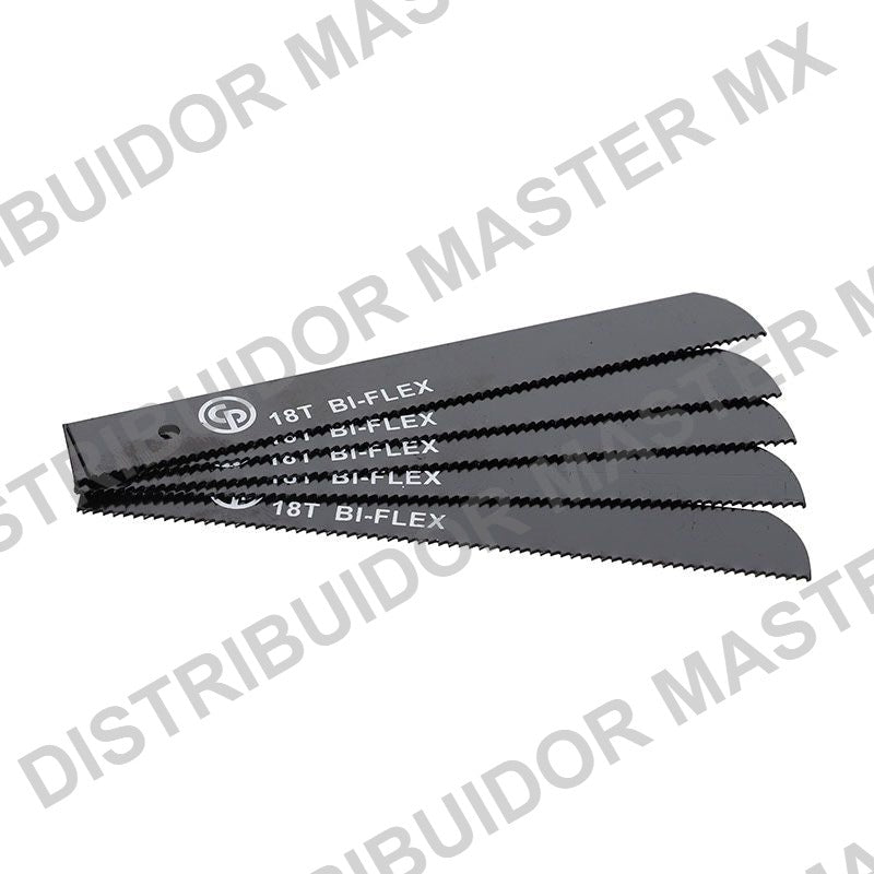 Juego de Seguetas 18 Dientes Chicago Pneumatic - 5 Piezas